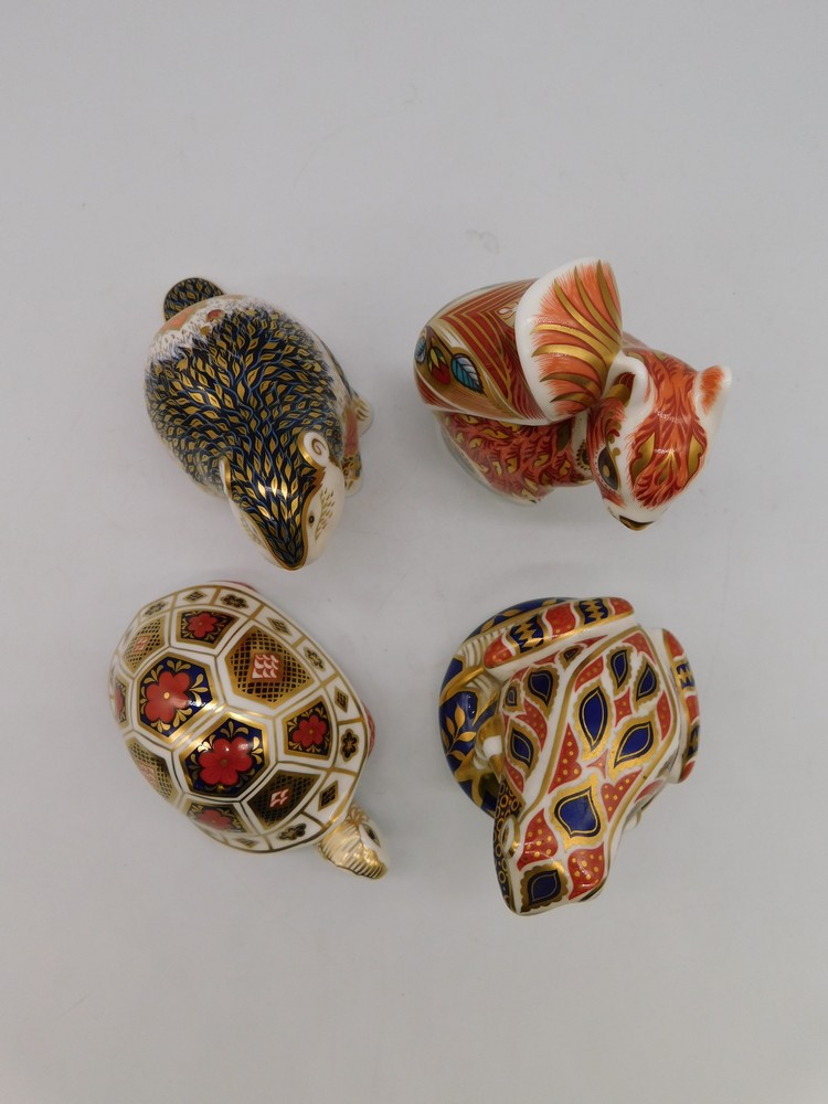 Four Royal Crown Derby paperweights to include: Riverbank Beaver, Woodland Squirrel, Frog and - Image 2 of 3