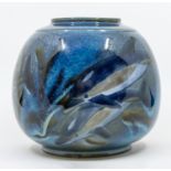 A Cobridge Stoneware vase in the Ocean Traveller design by Phillip Gibson , in good condition with