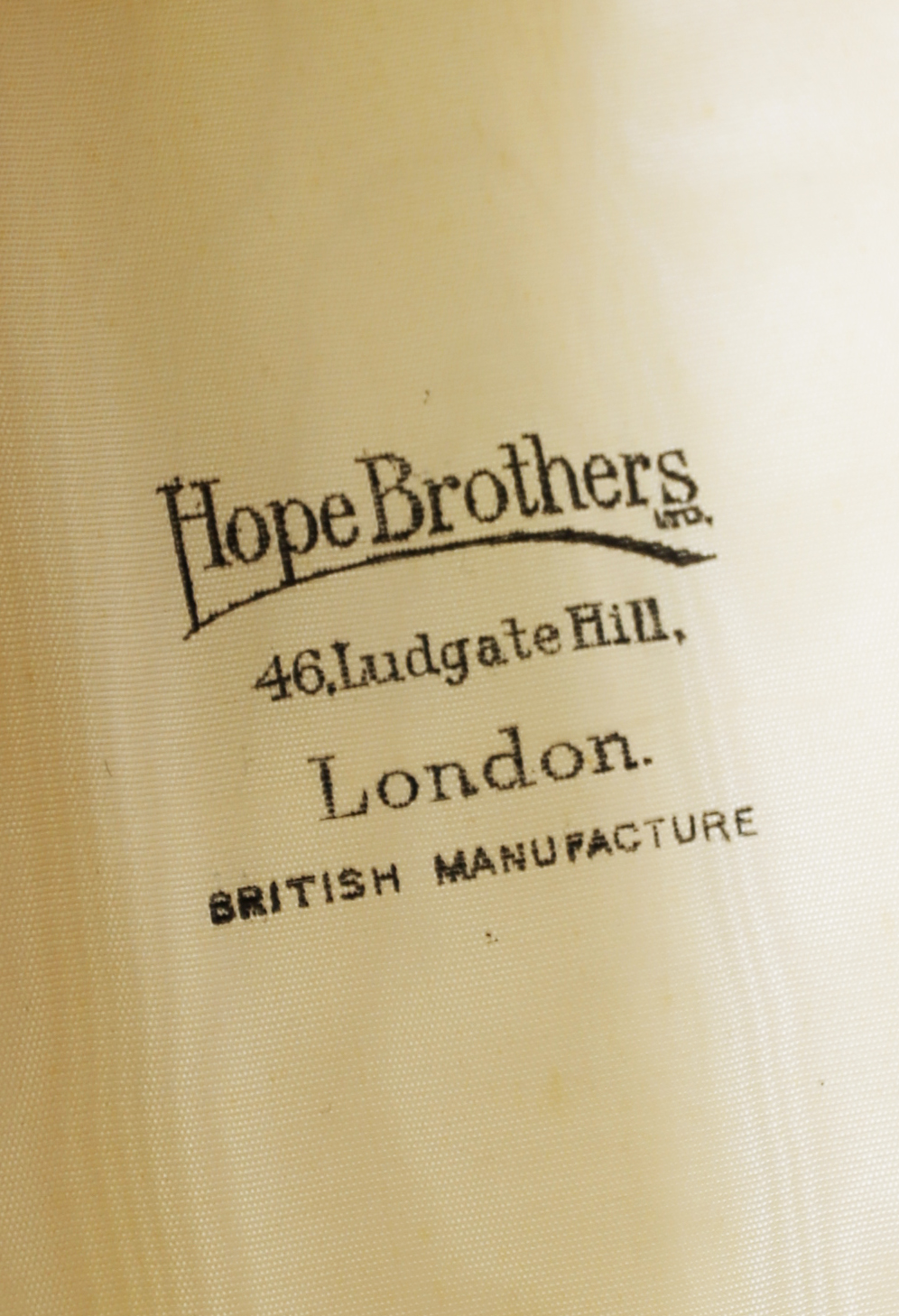 A fine silk/mohair top hat made by Hope Brothers, slight wear to under rim of brim, inside - Image 5 of 5