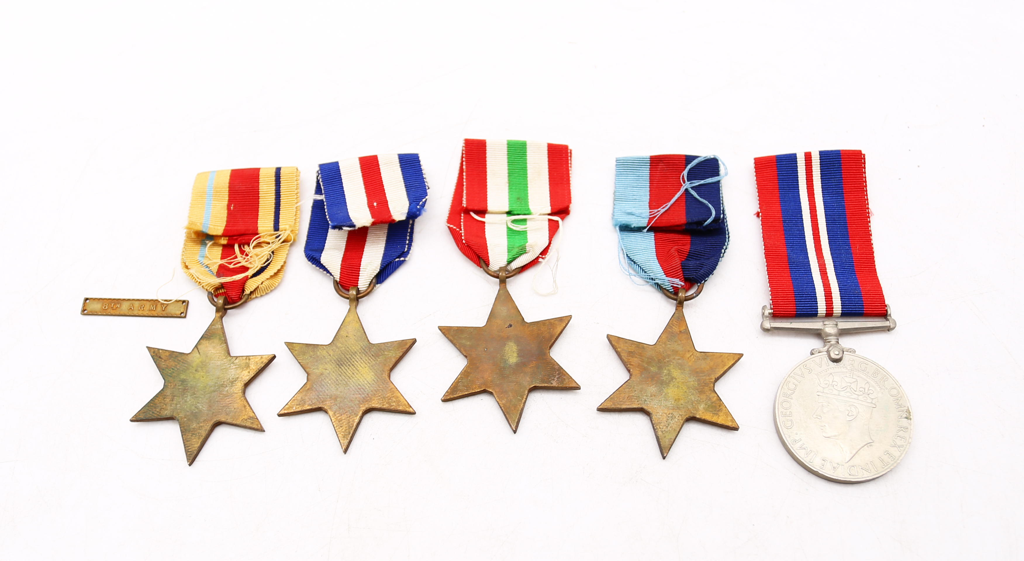 WWI interest:- A collection of war medals to include WWI medals - African star, Italy star, France - Bild 2 aus 4