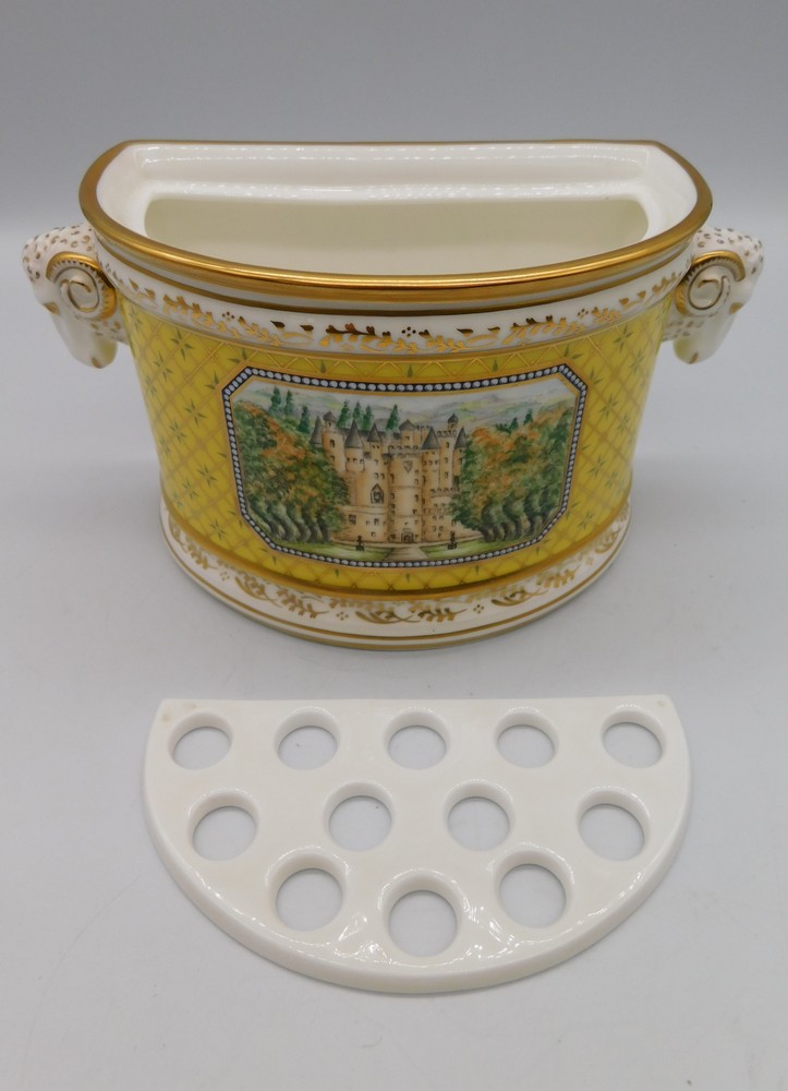 A boxed limited edition Royal Crown Derby 'bough pot', No. 100 of 100, celebrating the 100th year of