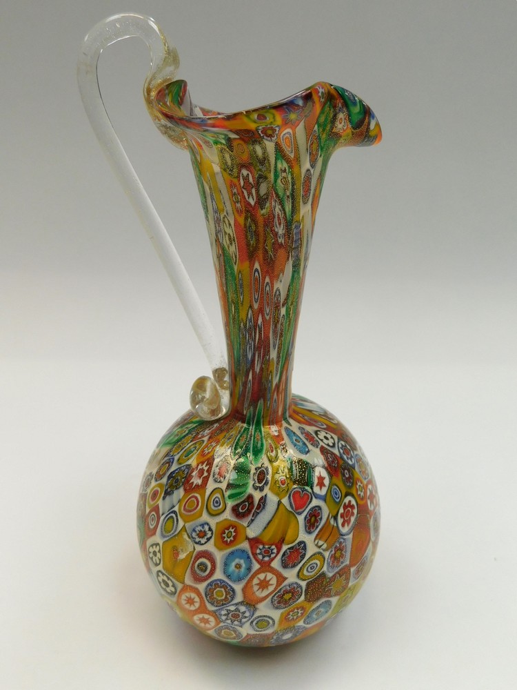 A mid 20th century Murano glass baluster water jug.