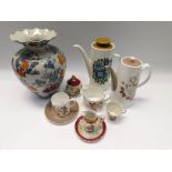 A mixed collection of mid to late 20th Century china and ceramics to include Poole, retro coffee