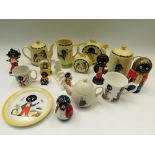 A large collection of Jolly Gollies ceramics to include period and reproduction:- Carlton ware