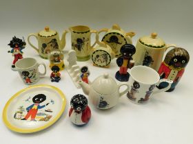 A large collection of Jolly Gollies ceramics to include period and reproduction:- Carlton ware