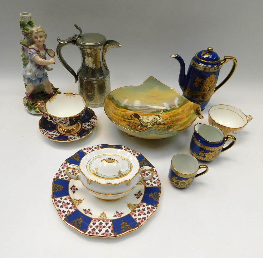 A collection of early to mid 20th century china and porcelain to include Continental tea services,