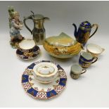 A collection of early to mid 20th century china and porcelain to include Continental tea services,