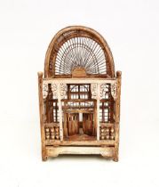 An early to mid 20th Century wooden French bird cage.