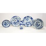 Chinese - A collection of late 19th century and early 20th century items to include - 2 blue and