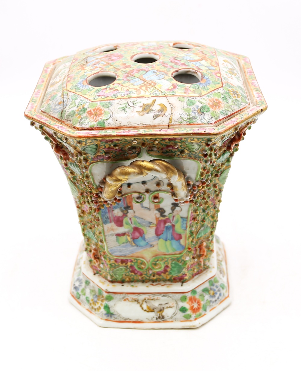 A late 19th century Chinese urn and cover, famille verte with figural and floral design. Unmarked, - Image 2 of 9
