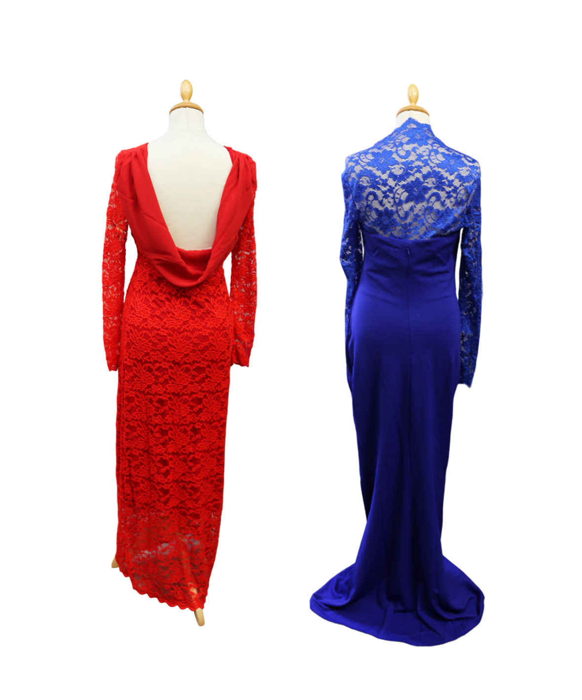 6 Lili London postbox red dresses, 1 x size size 8, 2 x size 10, 2 x size 12 and 1 x size 14, - Image 2 of 6