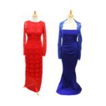 6 Lili London postbox red dresses, 1 x size size 8, 2 x size 10, 2 x size 12 and 1 x size 14,