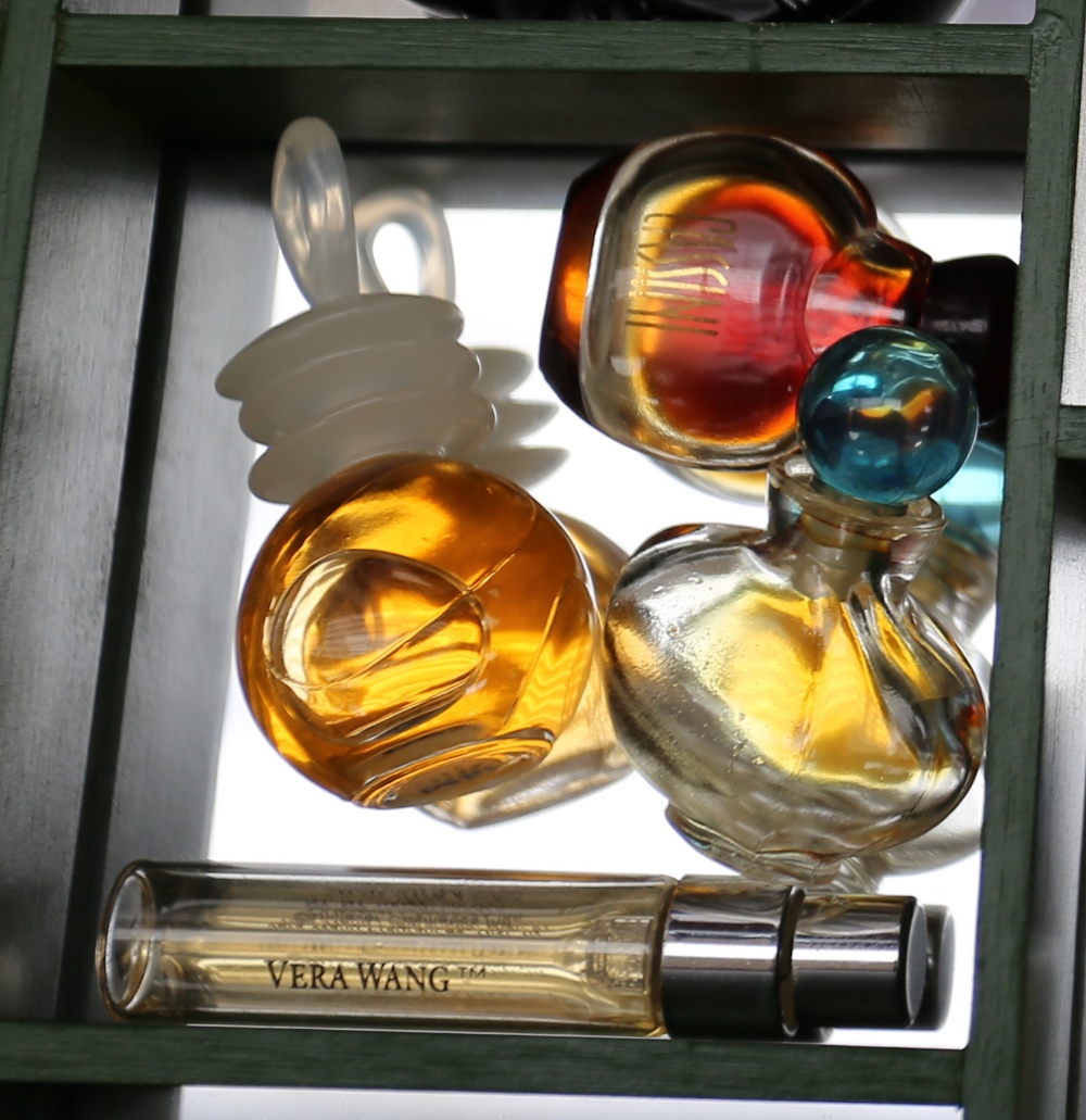 A collection of thirty-eight miniature perfume bottles and samples, comprising vintage and later - Image 3 of 6