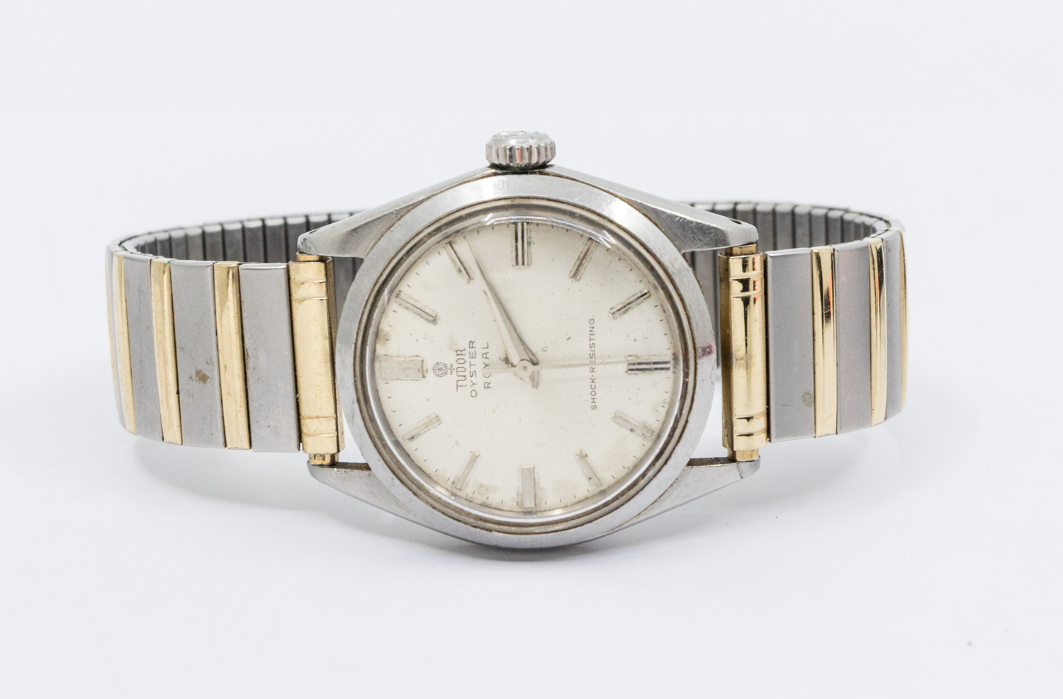 Tudor- a gentleman's vintage steel cased Oyster Royal wristwatch, comprising a round signed silvered - Image 5 of 5