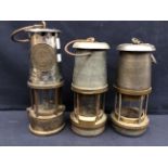 Two The Wolf Saftey Lamp Co 13y W.M. Maurice Ltd Sheffield type F.S. lamps for the post office along