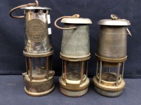 Two The Wolf Saftey Lamp Co 13y W.M. Maurice Ltd Sheffield type F.S. lamps for the post office along