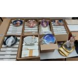 A collection of Marilyn Monroe ephemera to include telephone, cabinet plates . 9 boxes sold as seen