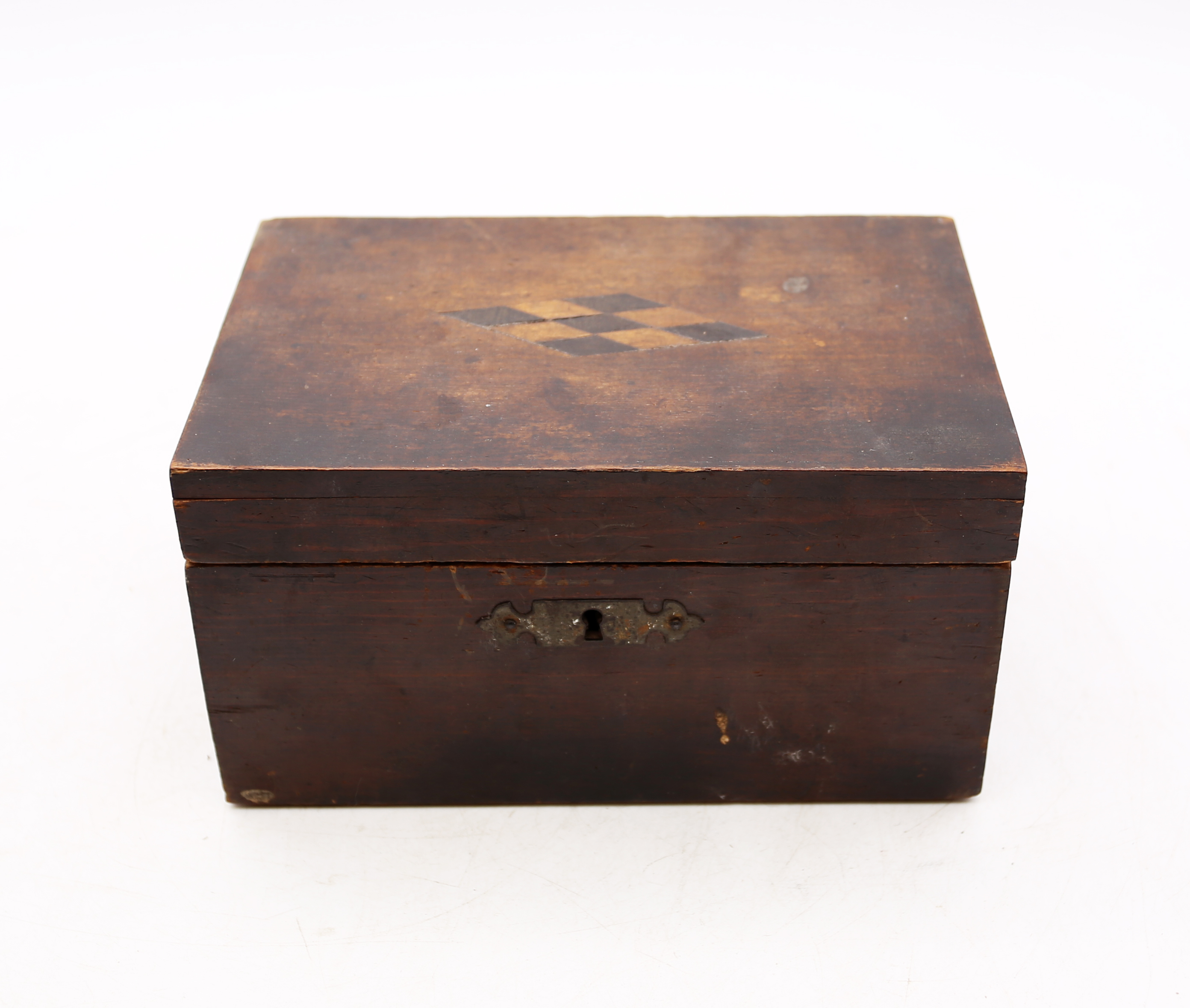 Three mahogany 19th Century trinket boxes. - Bild 6 aus 8