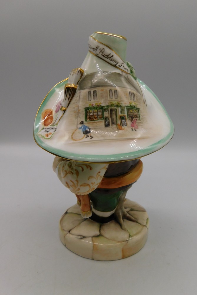 Royal Crown Derby porcelain dwarf "The Old Original Bakewell Pudding Shop" with box - Image 3 of 5