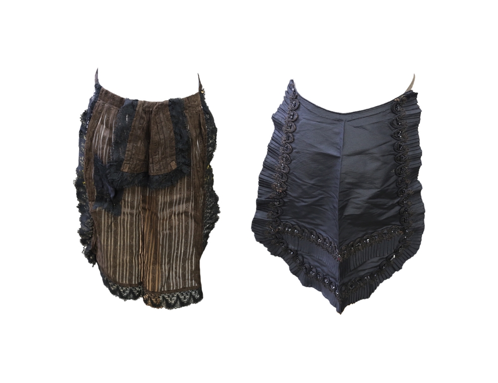 A black silk mowry shawl, early 1900s, embroidered corner and silk tassels (some holes), a black - Image 2 of 4