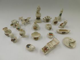 A collection of early 20th Century crested wares.