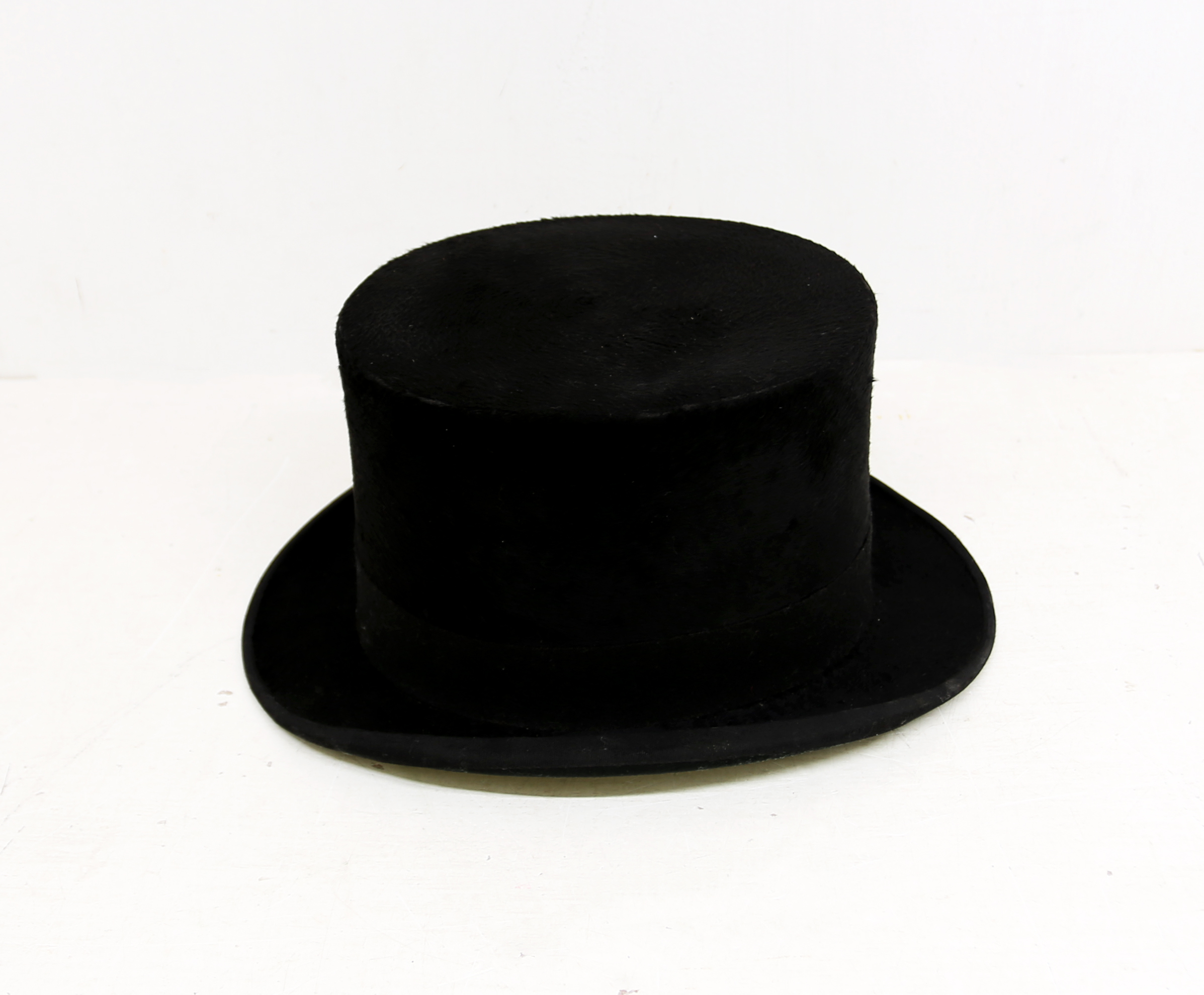 A fine silk/mohair top hat made by Hope Brothers, slight wear to under rim of brim, inside - Bild 3 aus 5