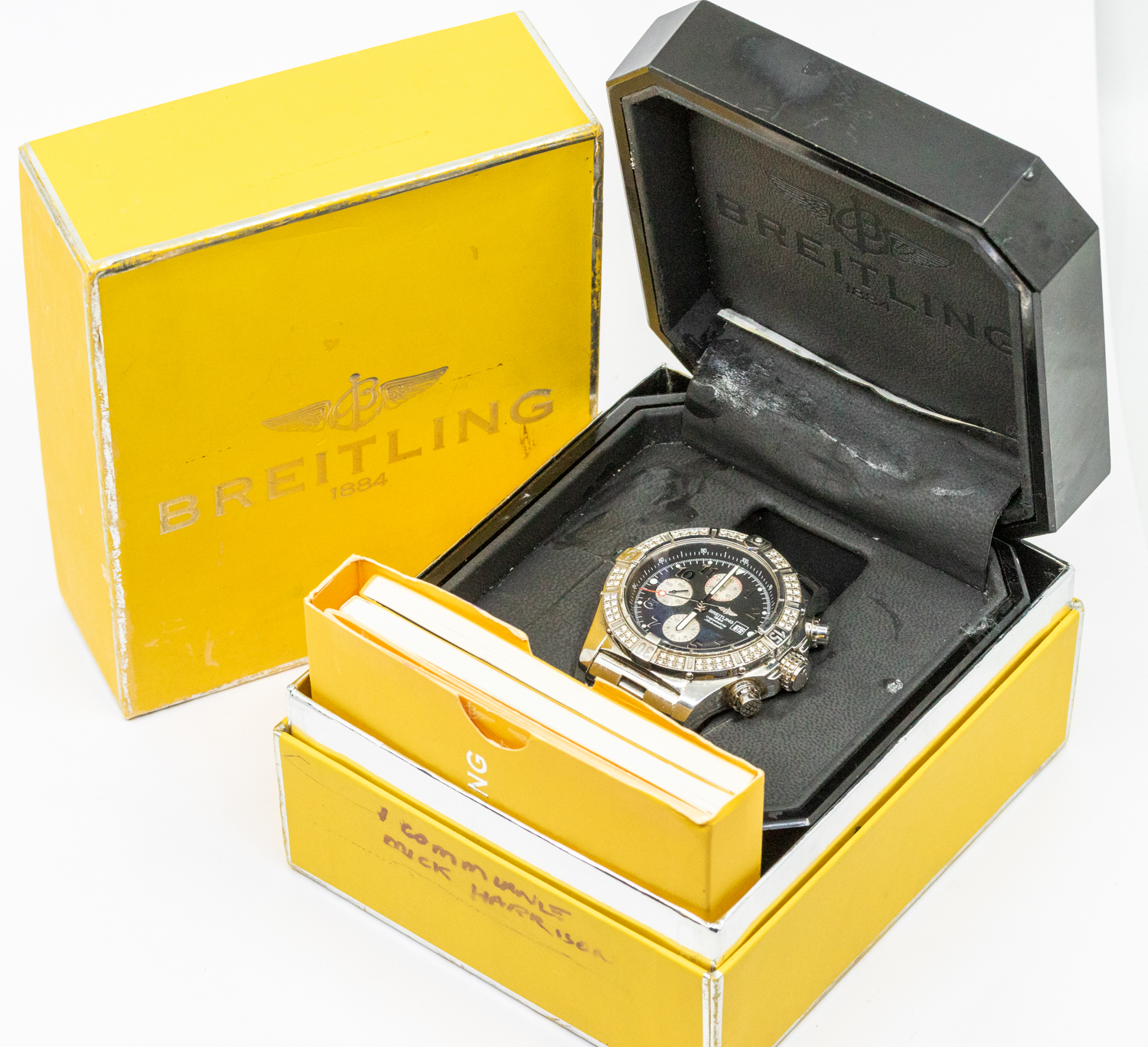 Breitling: a Gentleman's steel cased diamond set Super Avenger Chronographe Automatic wristwatch, - Image 2 of 6