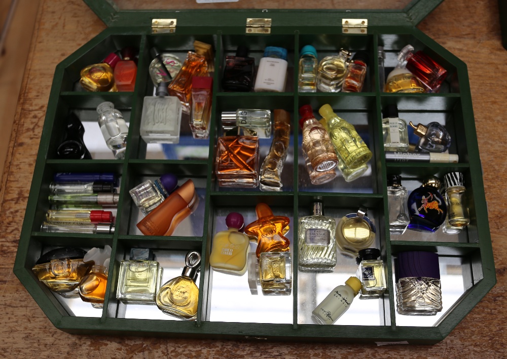 A collection of thirty-nine miniature and sample perfume bottles and samples, comprising vintage and - Image 2 of 8