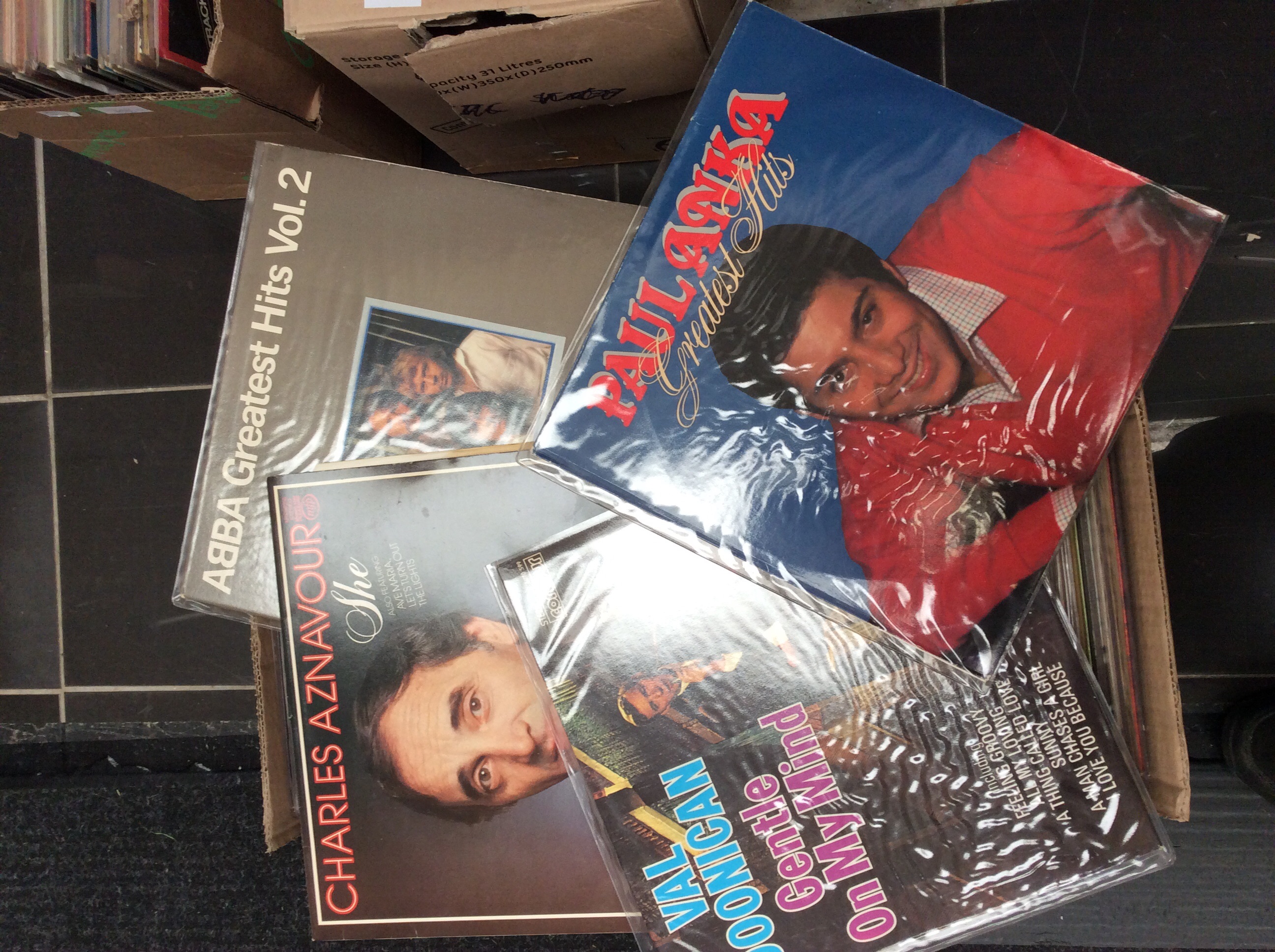 Two boxes of LPs to include Neil Diamond, The Drifters, ABBA, The Animals etc. - Image 2 of 2