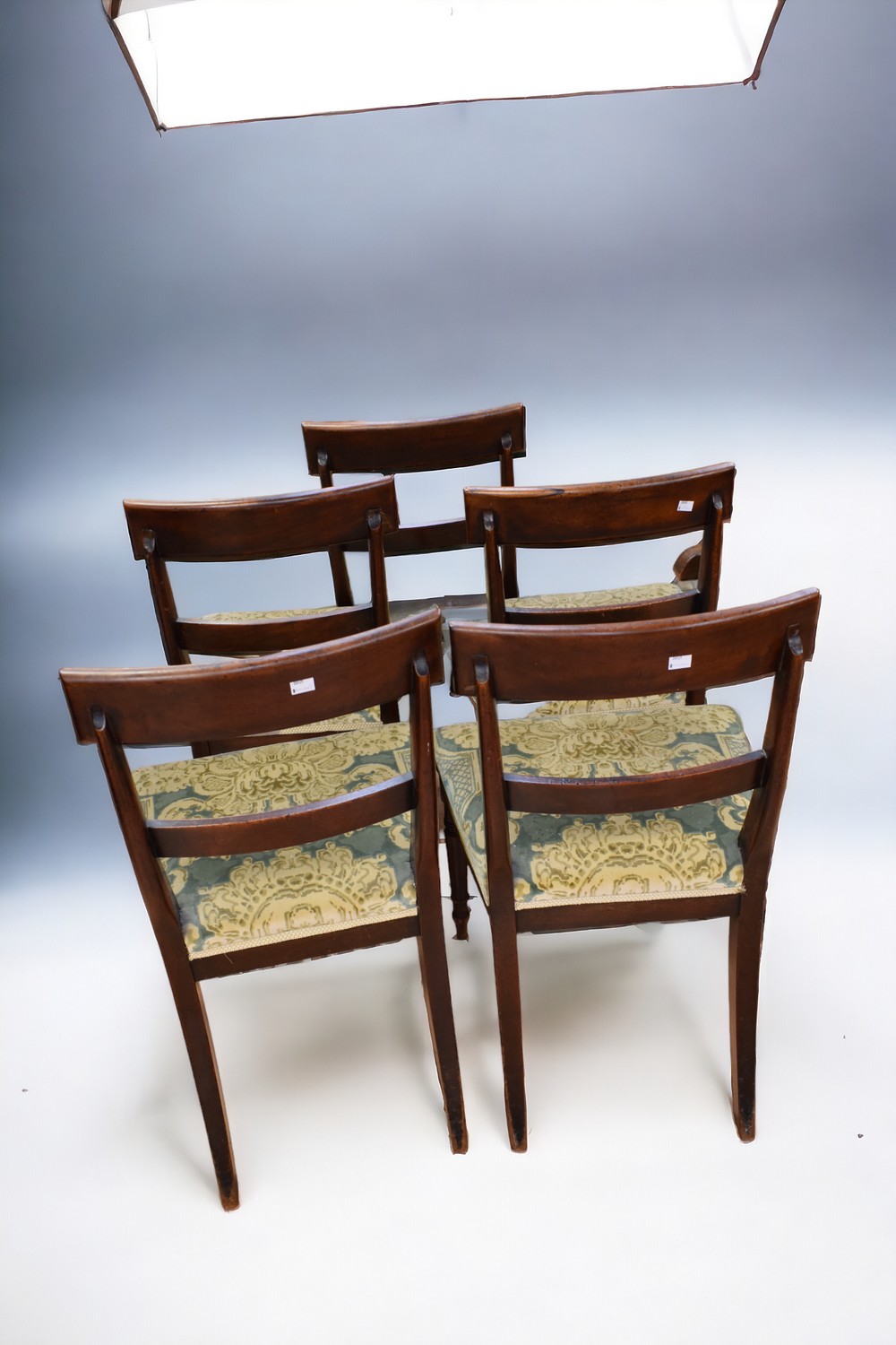 A set of five Georgian mahogany dining chairs - Image 2 of 2