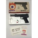 Diana SP50 air pistol with simple push-in barrel in .177. An excellent example of this unique and