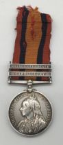 Queen’s South Africa Medal, with clasps for Orange Free State and Cape Colony. Awarded to 6063 Pte