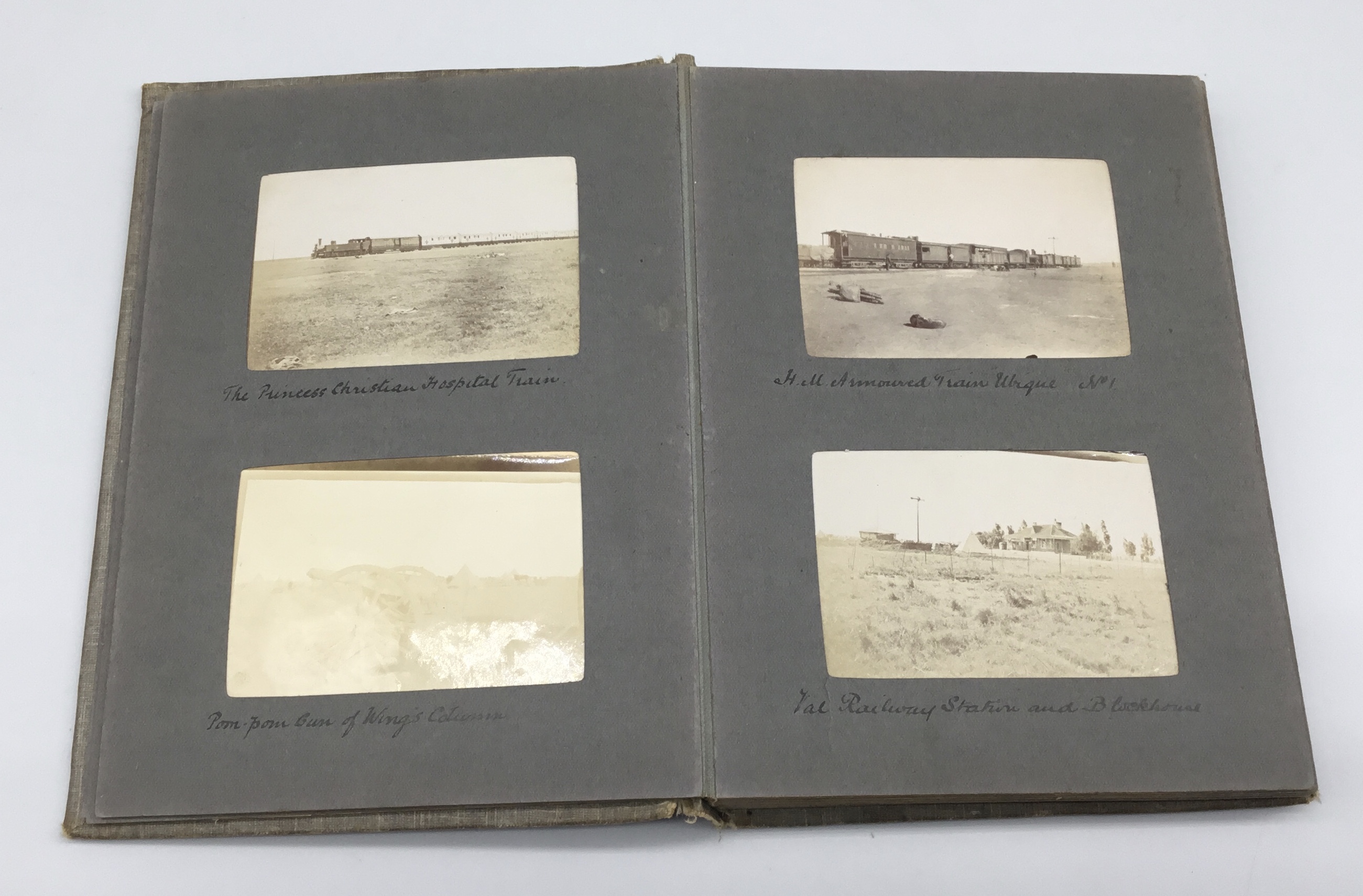 A fascinating and scarce early 20th century Boer War era photograph album, and diary, once belong to - Image 10 of 19