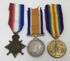 A WW1 1914 Star trio, awarded to Z-516 Cpl Dave Alexander of the 1st Rifle Brigade. To include: