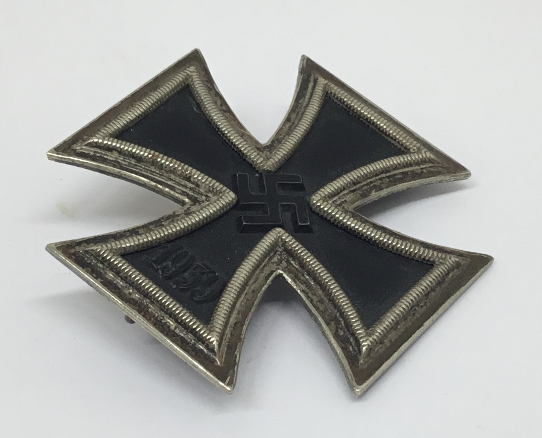 WW2 Iron Cross 1st class ‘EK1’ with case of issue, by Paul Meybauer. An unmarked example, but with - Image 5 of 7