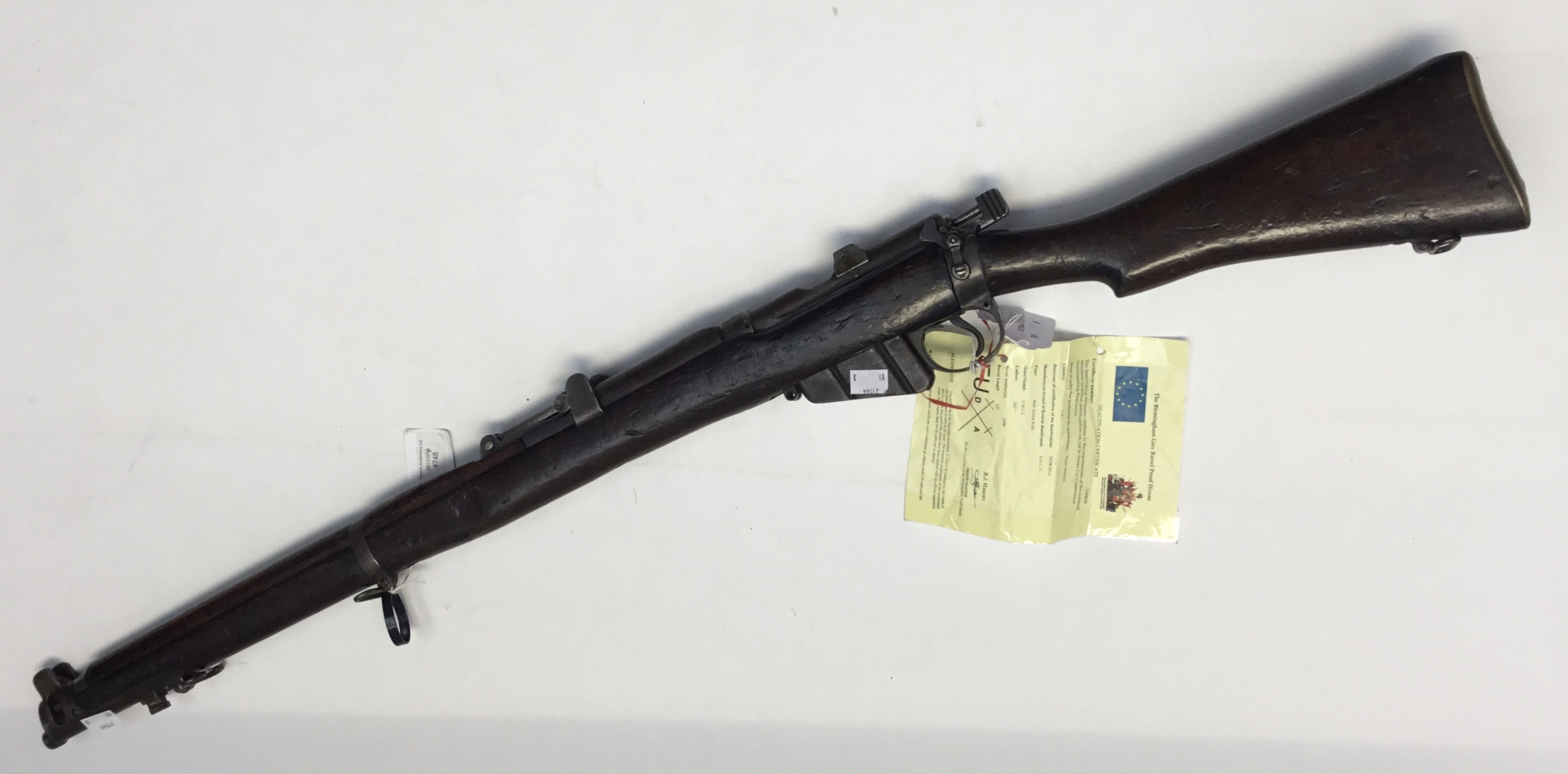Deactivated* 1916 Short Magazine Lee Enfield Service Rifle. Good example with some wear and marks - Bild 5 aus 5