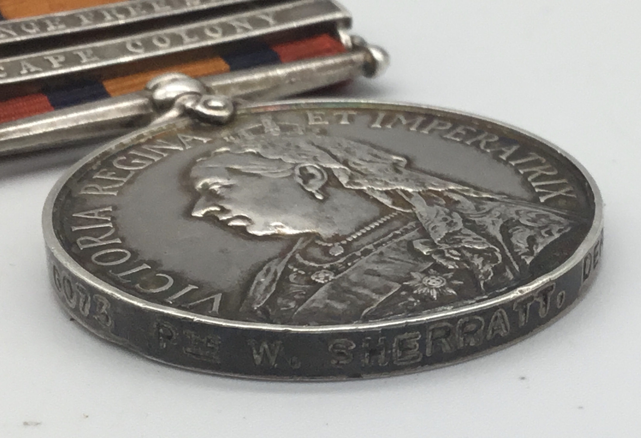 Queen’s South Africa Medal, with clasps for Orange Free State and Cape Colony. Awarded to 6063 Pte - Image 4 of 5