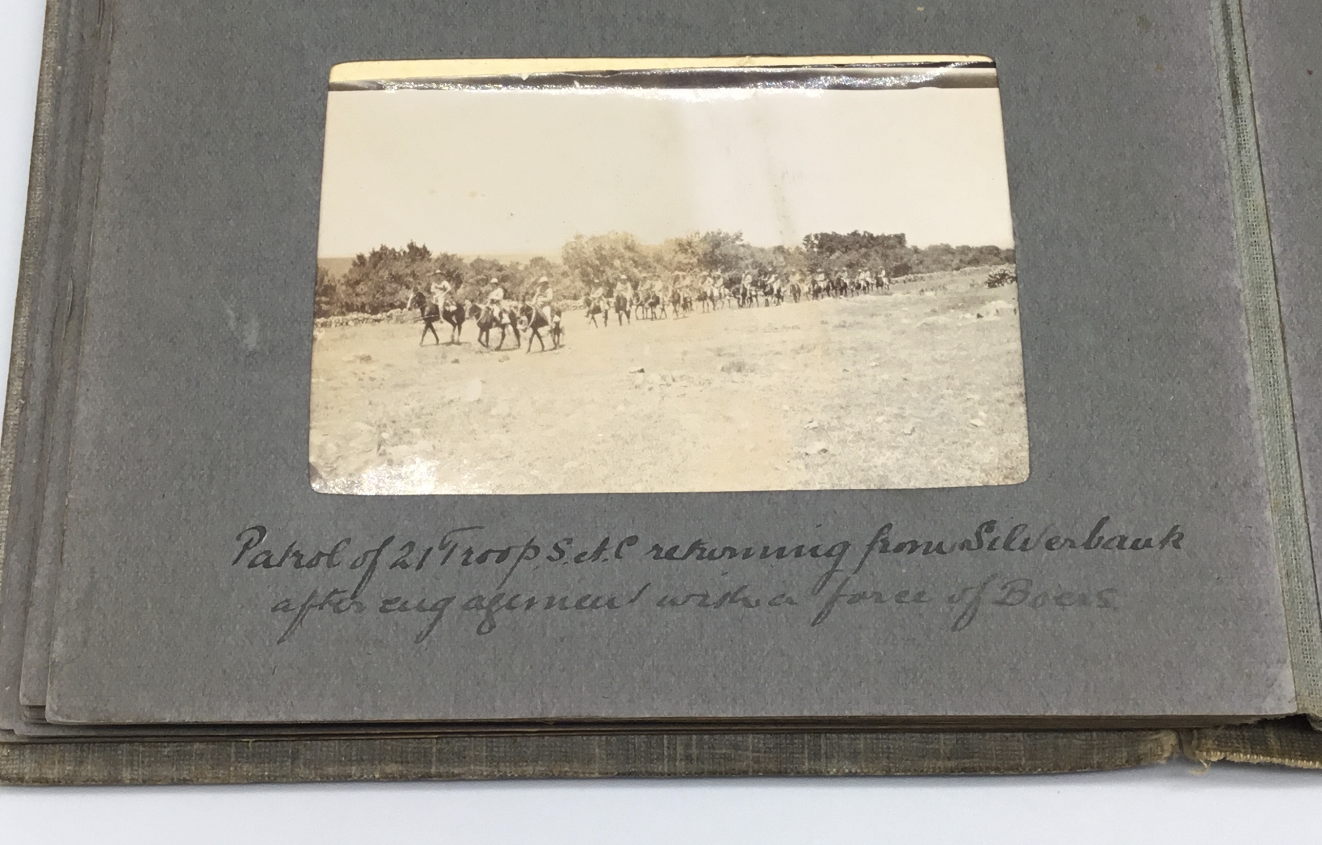 A fascinating and scarce early 20th century Boer War era photograph album, and diary, once belong to - Image 11 of 19