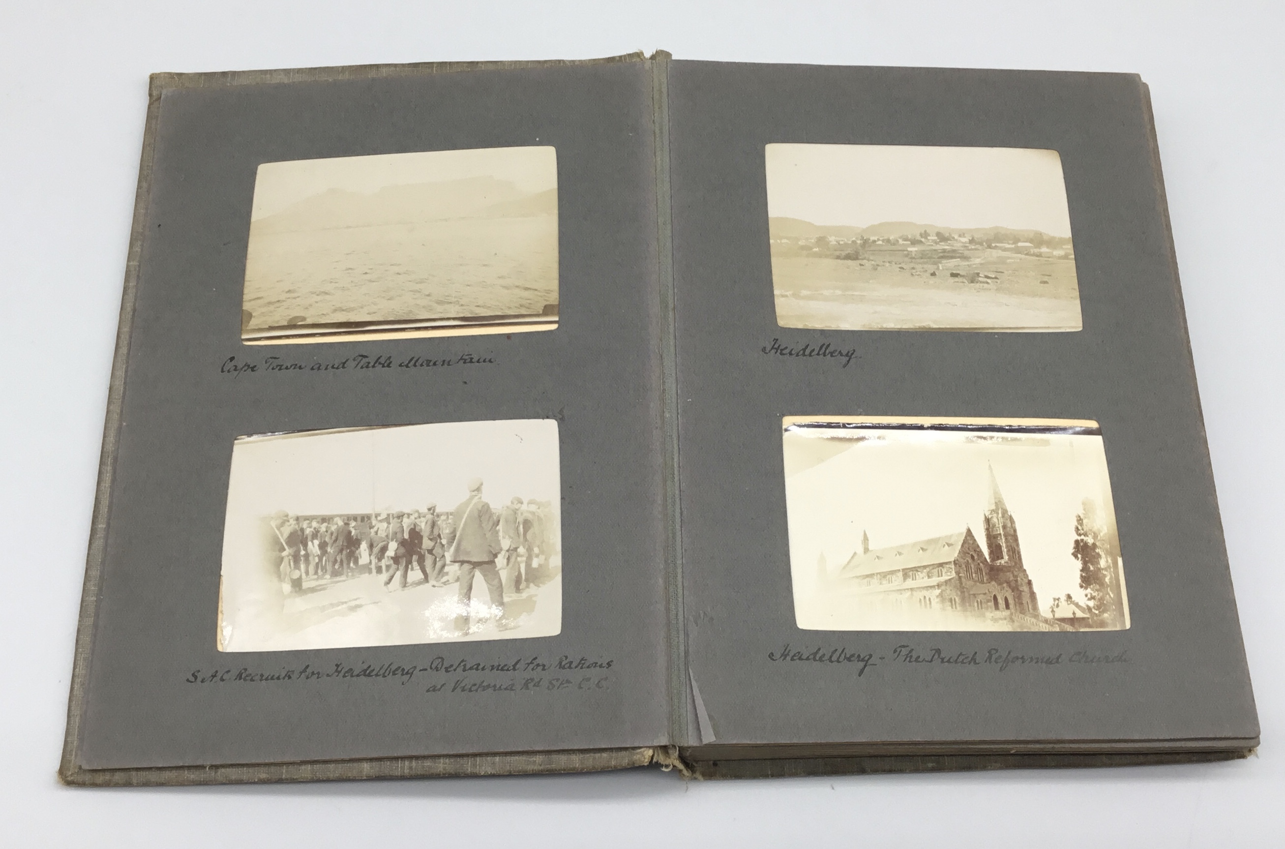 A fascinating and scarce early 20th century Boer War era photograph album, and diary, once belong to - Image 9 of 19