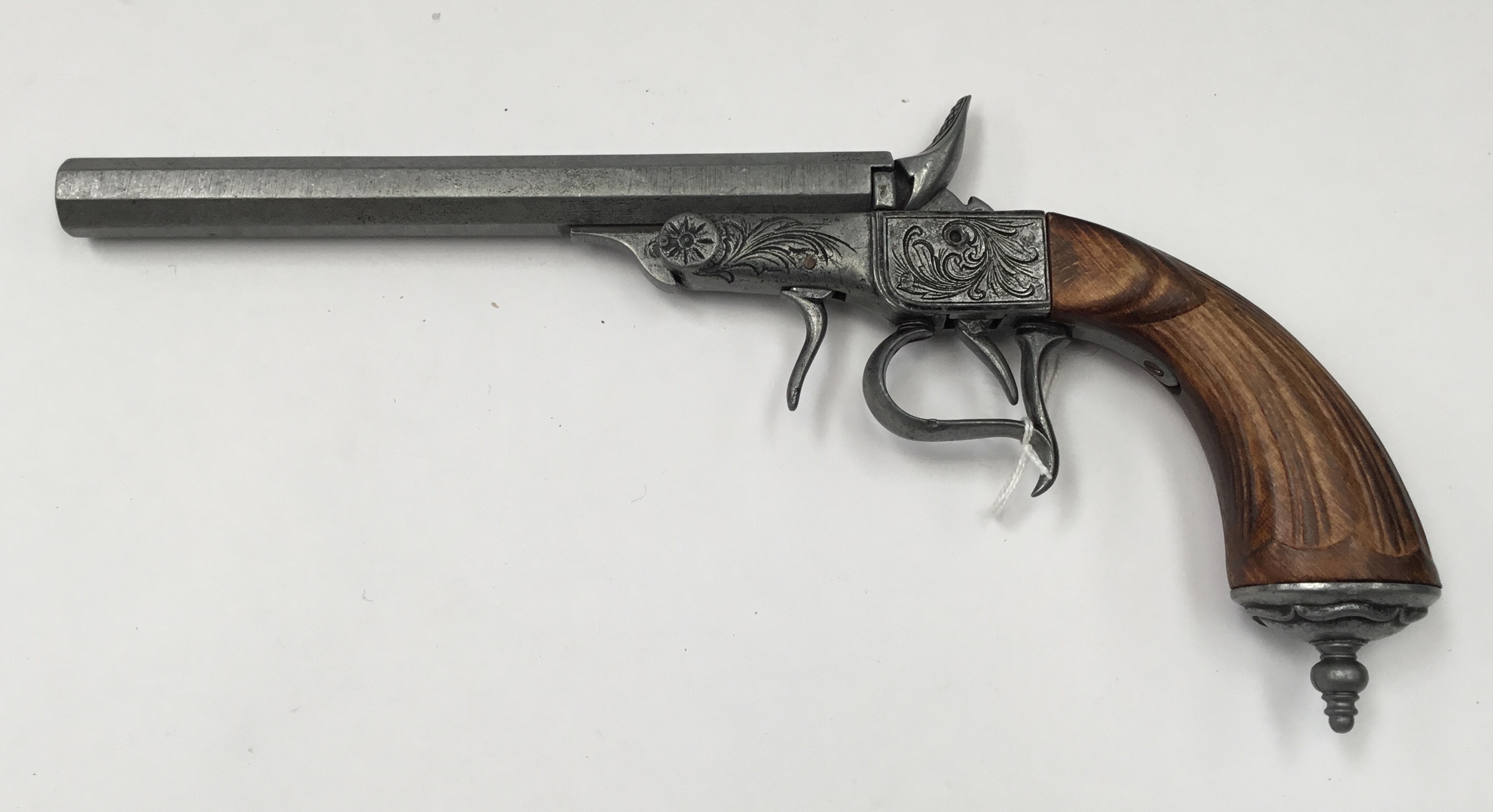 Inert replica under-lever drop barrel hammer single shot pistol in French Flobert style possibly of - Image 3 of 3