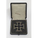 WW2 Iron Cross 1st class ‘EK1’ with case of issue, by Paul Meybauer. An unmarked example, but with