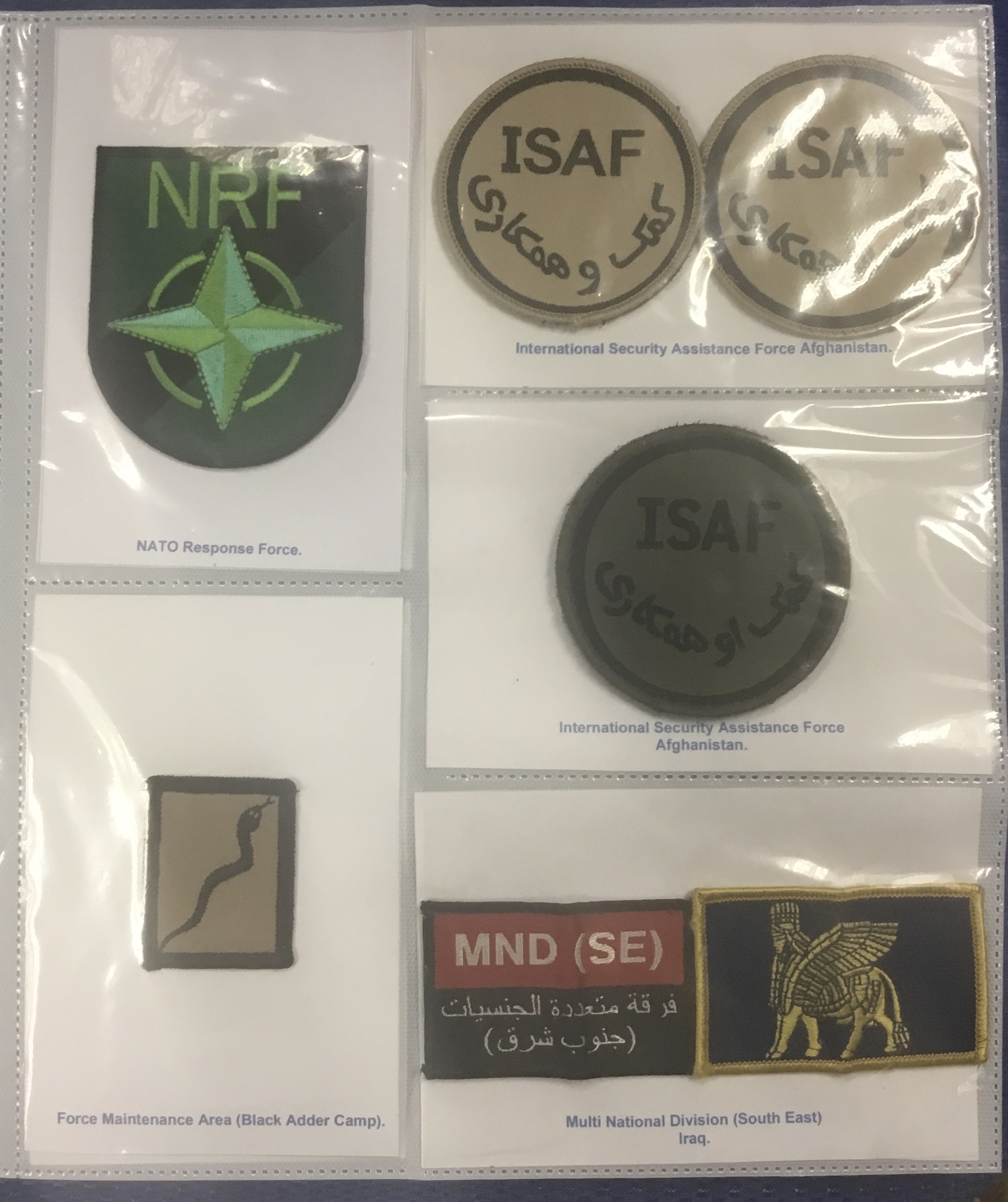 A selection of modern embroidered military patches, representing various countries. To include: NATO - Image 2 of 7