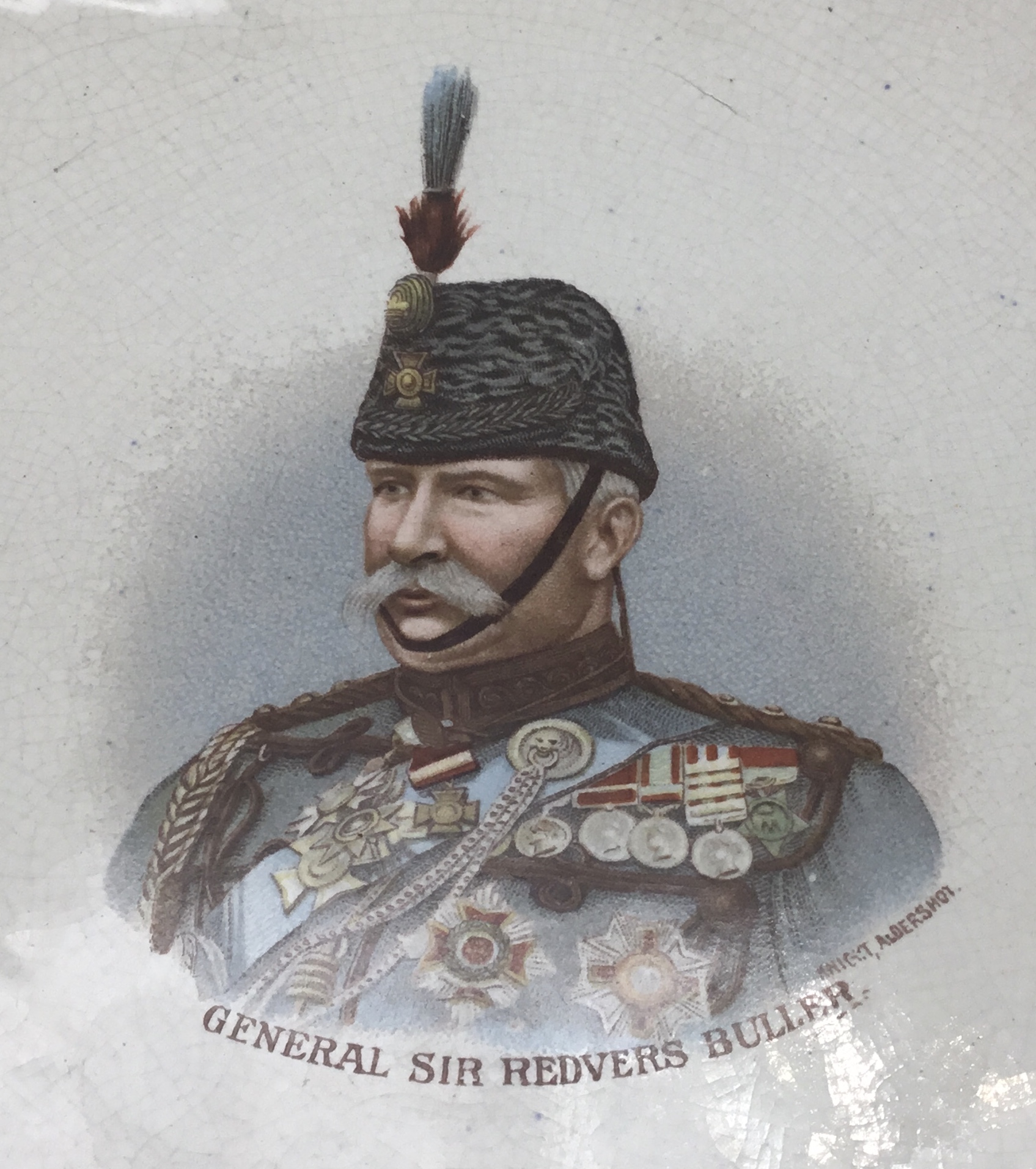 A Boer War era commemorative plate, depicting a coloured printed images of General Sir Redvers - Image 3 of 7