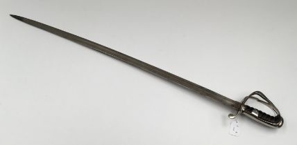 A British 1821 pattern light cavalry troopers style sword. Devoid of any marks whatsoever, so it’s