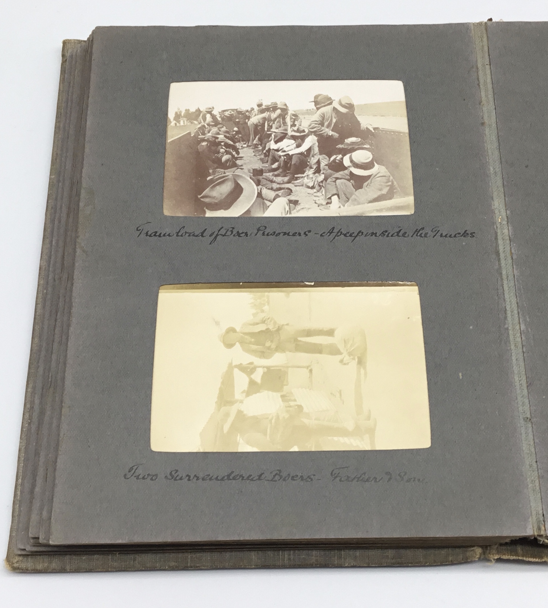 A fascinating and scarce early 20th century Boer War era photograph album, and diary, once belong to - Image 12 of 19