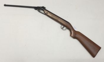 Webley Jaguar .177 break-barrel air rifle from 1970s. In good used condition with correct sights and