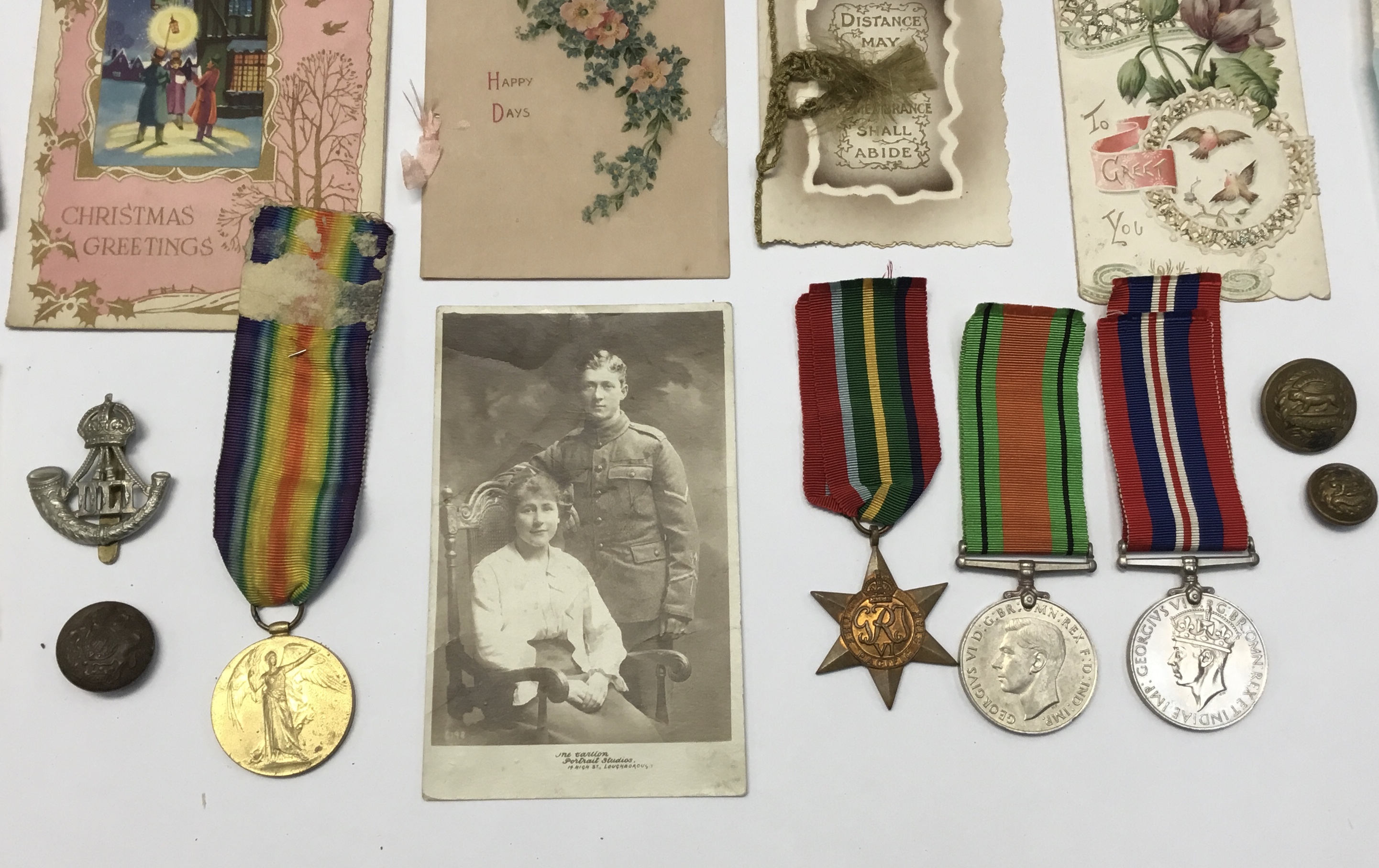 A large selection of ephemera, badges and some medals, related to 4857490 Cpl George Owen Stock - Image 2 of 5
