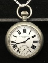 British military pocket watch by H.Williamson Limited. Marked “PW’ and a broad arrow to the back