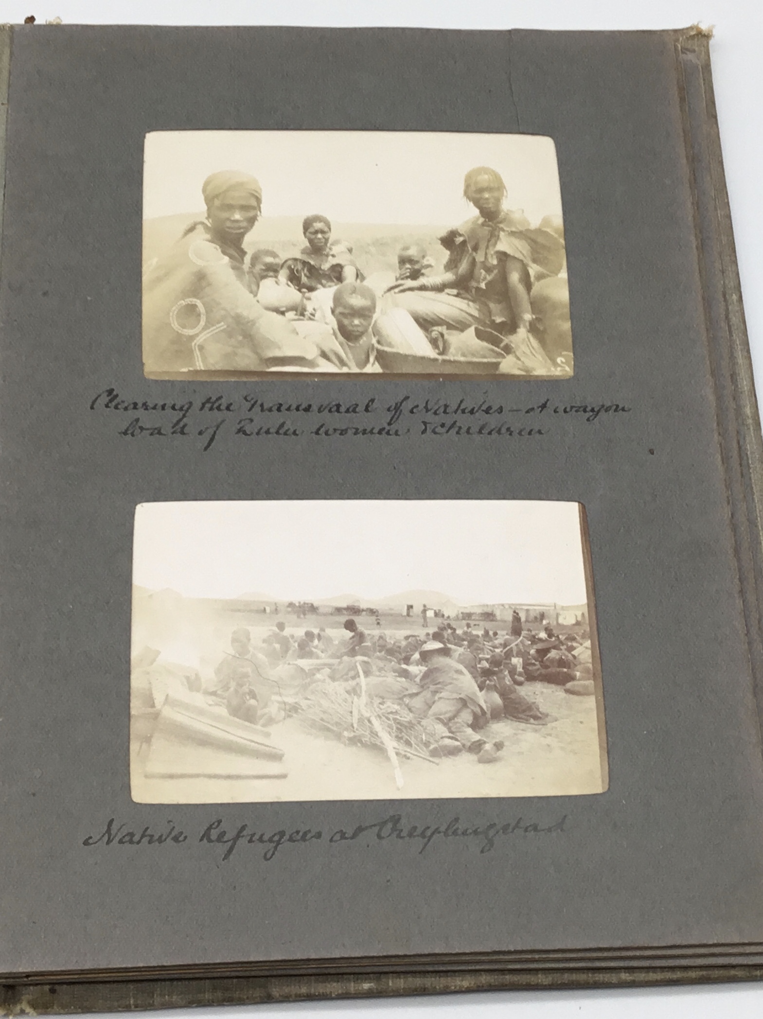 A fascinating and scarce early 20th century Boer War era photograph album, and diary, once belong to - Image 13 of 19