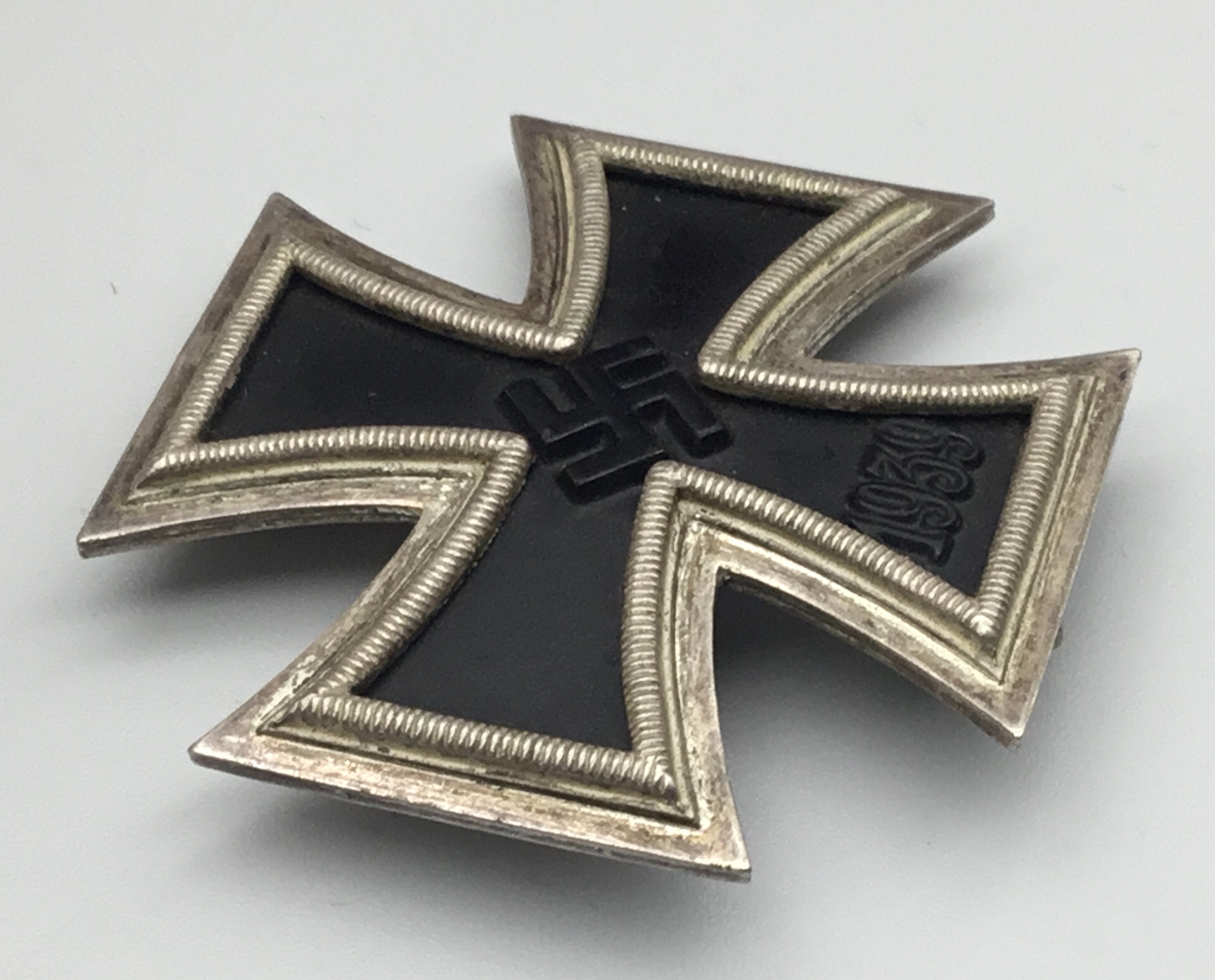 A WW2 era Vaulted Iron Cross 1st Class, by B.H.Meyer, Pforzheim. Usual 3 piece construction, with - Image 3 of 6